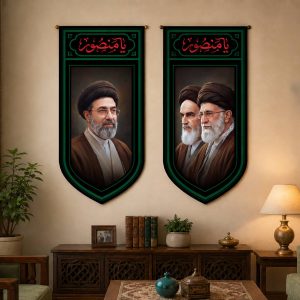 کتیبه آویز 2 تیکه رهبران ایران